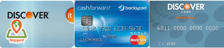 Capital One، Barclays و Discover کارت‌هایی
