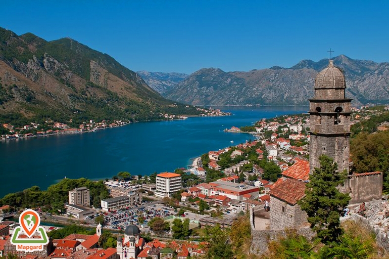 محله کوتور (Kotor) در پایتخت مونته نگرو (Montenegro)