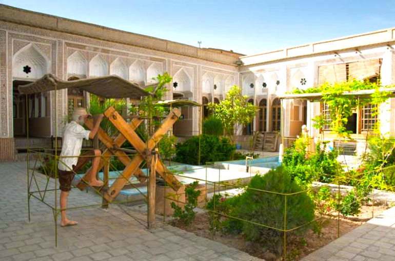 قسمت های مختلف خانه تاریخی کلاهدوزها، موزه آب یزد