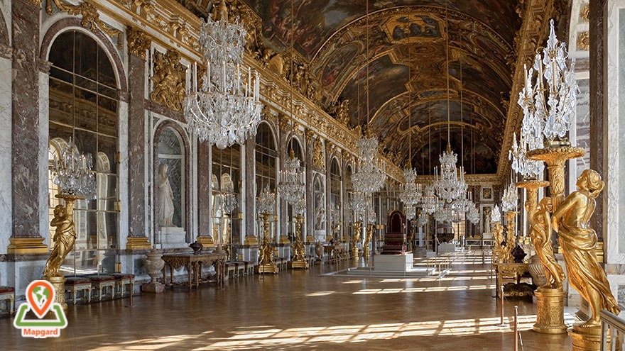  بازدید از تالار آینه در کاخ ورسای (Versailles)، فرانسه