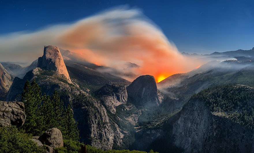 لذت بردن از پیاده روی در پارک ملی یاسمیت (Yosemite National Park)، آمریکا